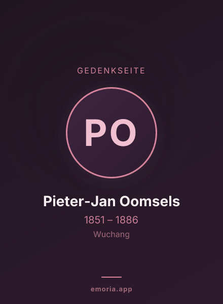 Gedenkportrait von Pieter-Jan Oomsels