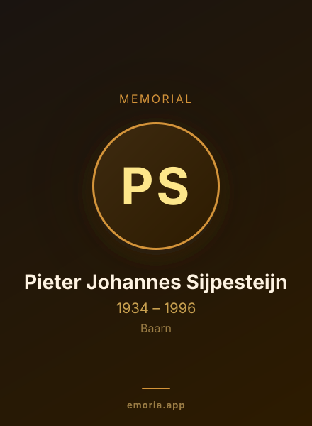 Memorial portrait of Pieter Johannes Sijpesteijn