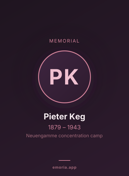 Memorial portrait of Pieter Keg