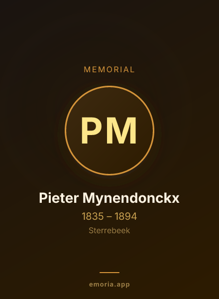 Memorial portrait of Pieter Mynendonckx