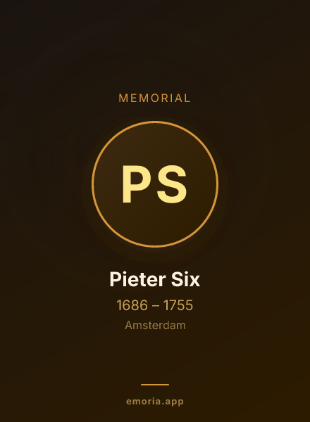 Memorial portrait of Pieter Six