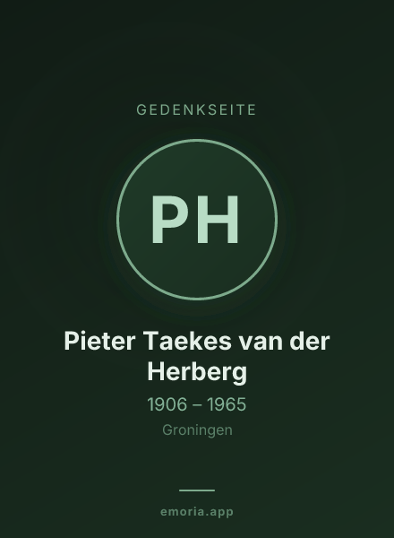 Gedenkportrait von Pieter Taekes van der Herberg