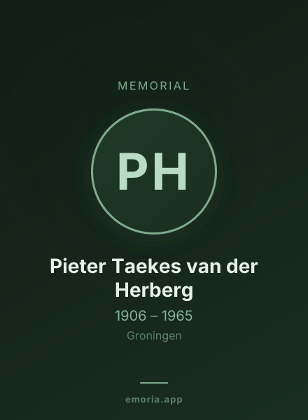 Memorial portrait of Pieter Taekes van der Herberg