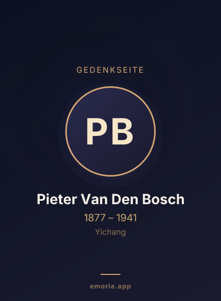 Gedenkportrait von Pieter Van Den Bosch