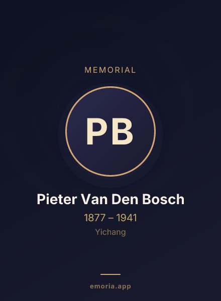 Memorial portrait of Pieter Van Den Bosch