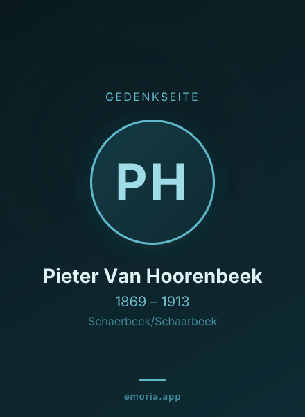 Gedenkportrait von Pieter Van Hoorenbeek
