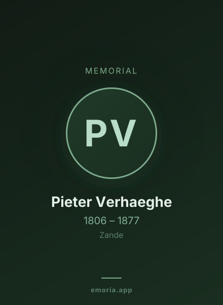 Memorial portrait of Pieter Verhaeghe