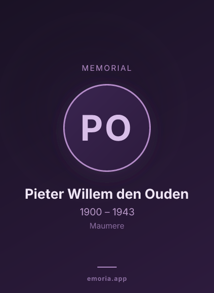 Memorial portrait of Pieter Willem den Ouden