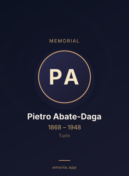 Memorial portrait of Pietro Abate-Daga