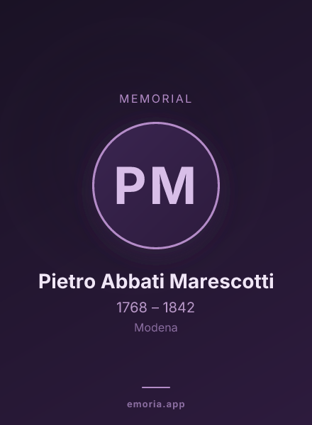 Memorial portrait of Pietro Abbati Marescotti