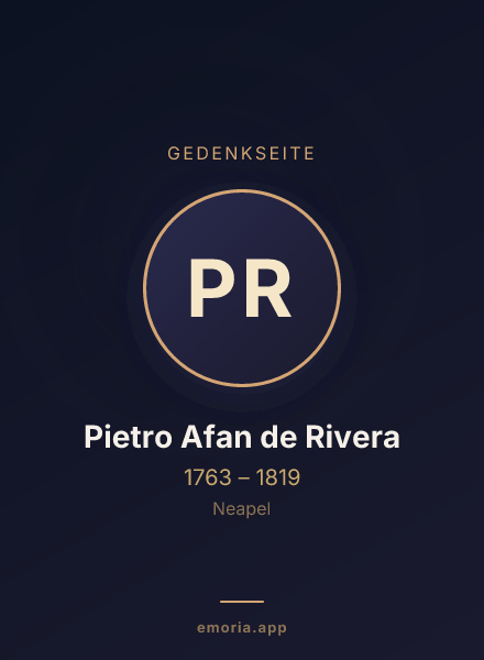 Gedenkportrait von Pietro Afan de Rivera