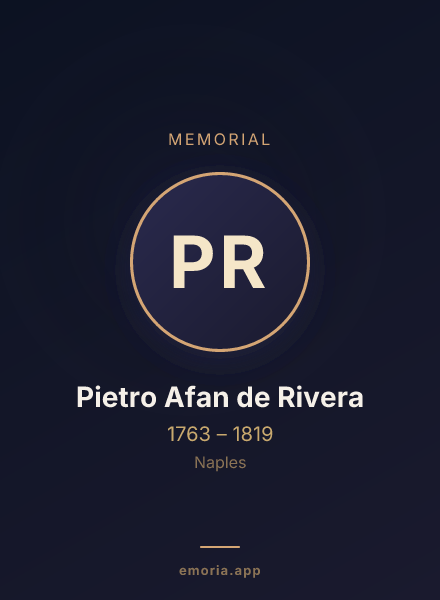 Memorial portrait of Pietro Afan de Rivera