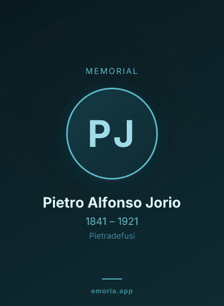 Memorial portrait of Pietro Alfonso Jorio