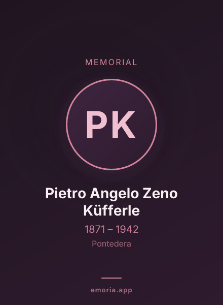 Memorial portrait of Pietro Angelo Zeno Küfferle