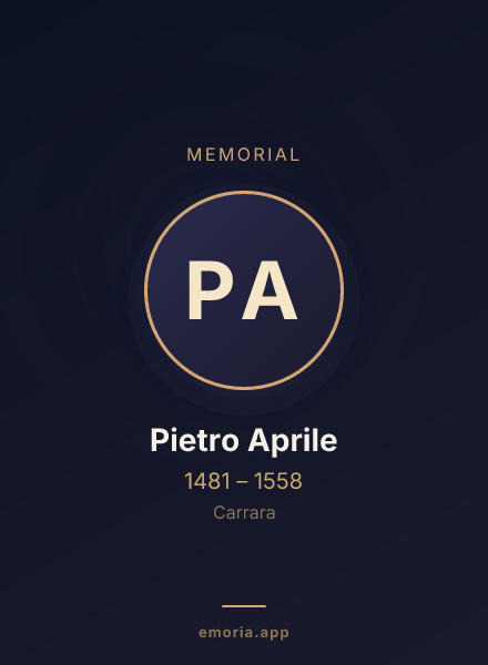 Memorial portrait of Pietro Aprile