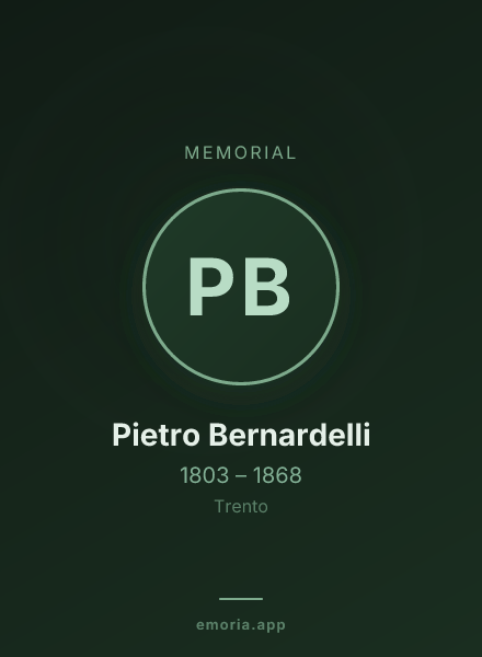 Memorial portrait of Pietro Bernardelli