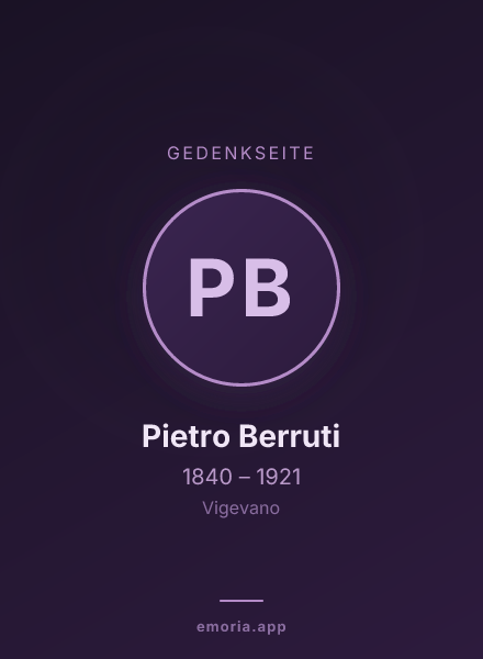 Gedenkportrait von Pietro Berruti
