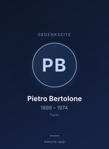 Gedenkportrait von Pietro Bertolone
