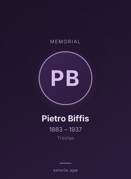 Memorial portrait of Pietro Biffis