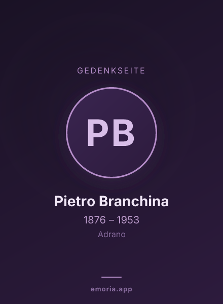 Gedenkportrait von Pietro Branchina