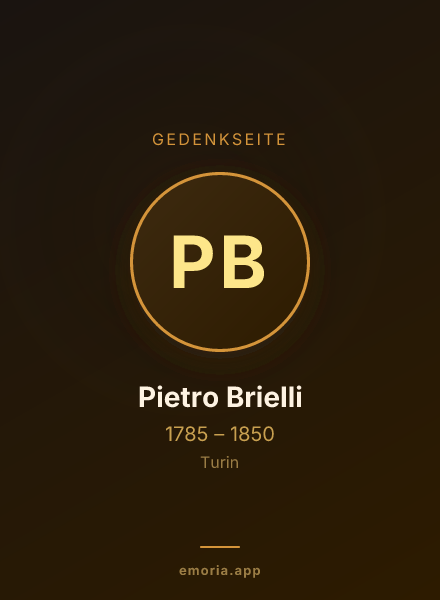 Gedenkportrait von Pietro Brielli