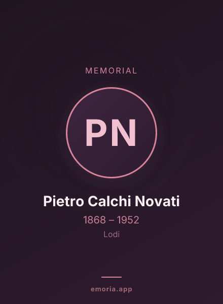 Memorial portrait of Pietro Calchi Novati