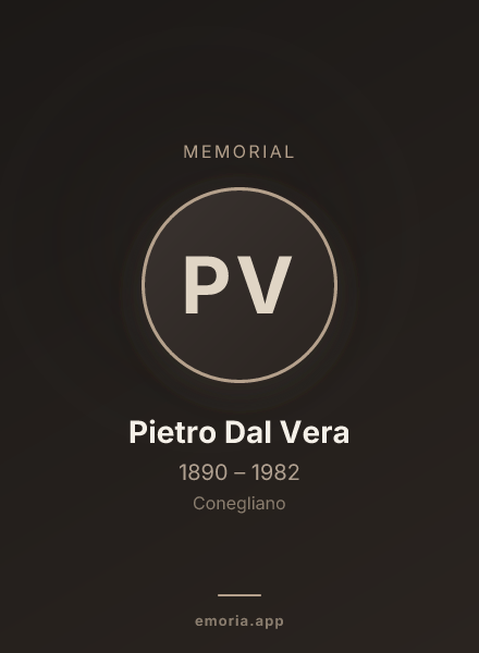 Memorial portrait of Pietro Dal Vera