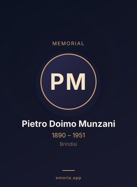 Memorial portrait of Pietro Doimo Munzani