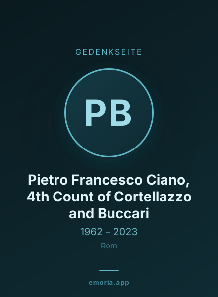 Gedenkportrait von Pietro Francesco Ciano, 4th Count of Cortellazzo and Buccari