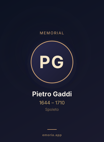 Memorial portrait of Pietro Gaddi