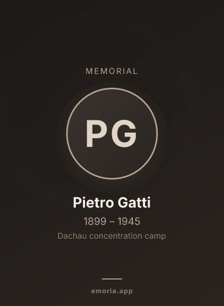 Memorial portrait of Pietro Gatti