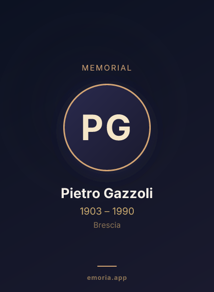 Memorial portrait of Pietro Gazzoli