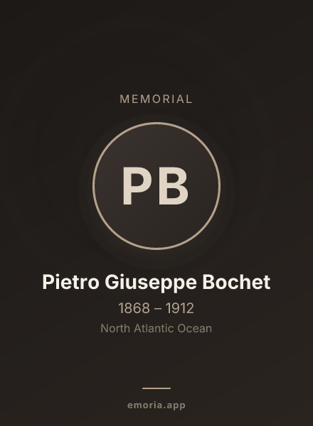 Memorial portrait of Pietro Giuseppe Bochet