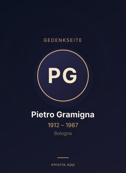 Gedenkportrait von Pietro Gramigna
