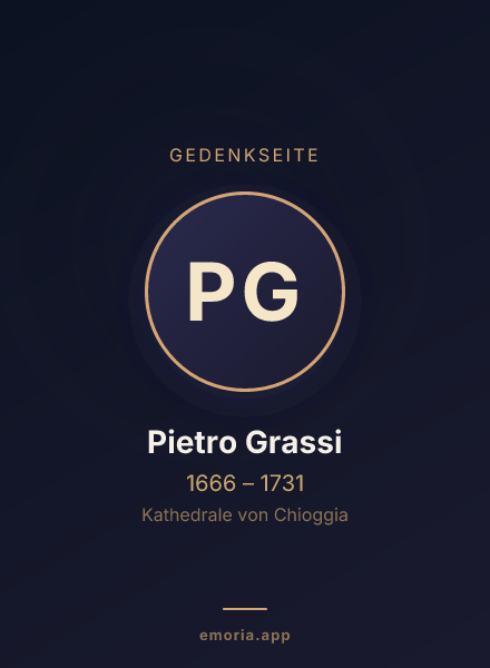 Gedenkportrait von Pietro Grassi
