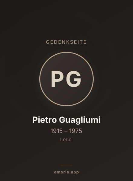 Gedenkportrait von Pietro Guagliumi