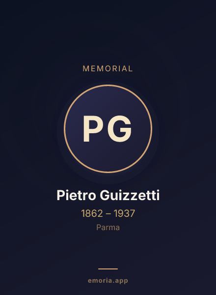 Memorial portrait of Pietro Guizzetti