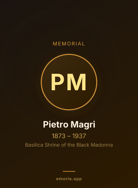 Memorial portrait of Pietro Magri