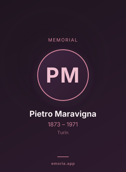 Memorial portrait of Pietro Maravigna