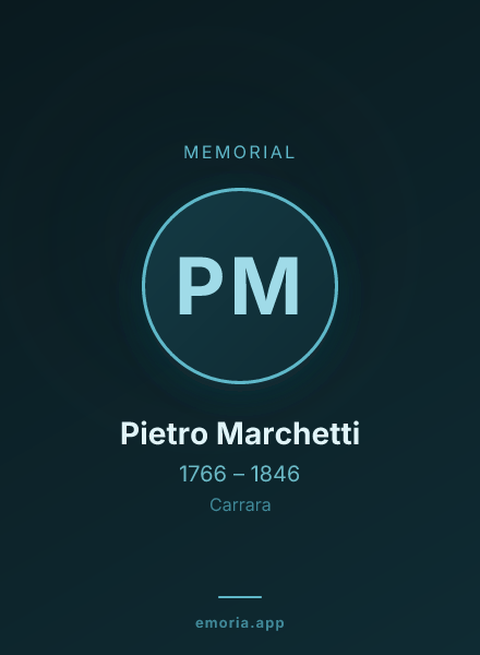 Memorial portrait of Pietro Marchetti