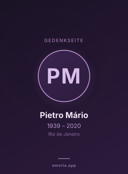 Gedenkportrait von Pietro Mário