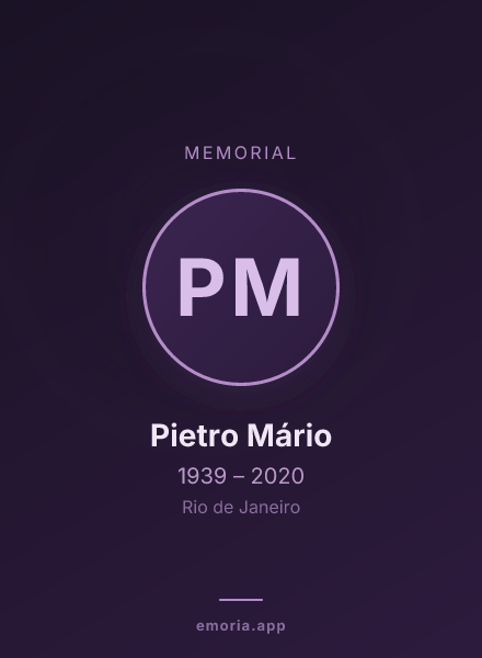 Memorial portrait of Pietro Mário