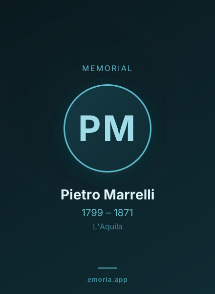 Memorial portrait of Pietro Marrelli