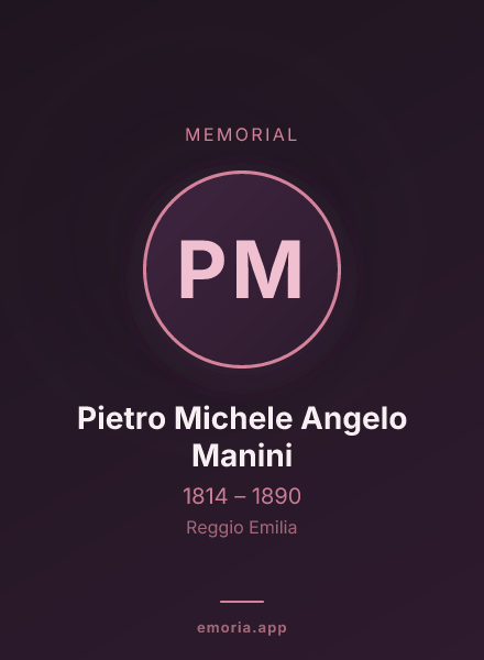 Memorial portrait of Pietro Michele Angelo Manini