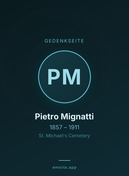 Gedenkportrait von Pietro Mignatti