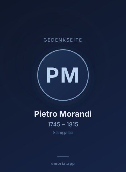Gedenkportrait von Pietro Morandi