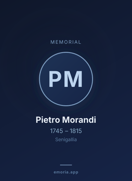 Memorial portrait of Pietro Morandi