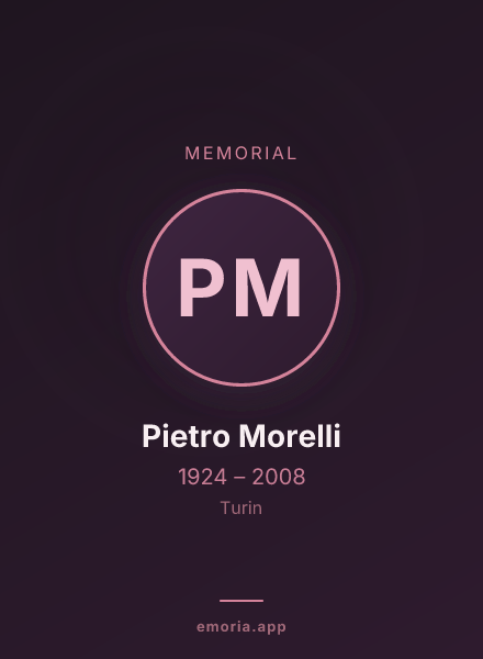 Memorial portrait of Pietro Morelli