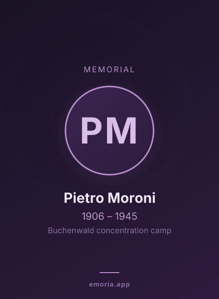 Memorial portrait of Pietro Moroni