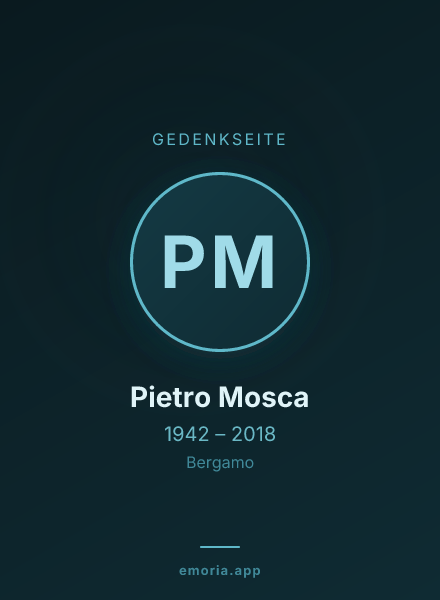 Gedenkportrait von Pietro Mosca